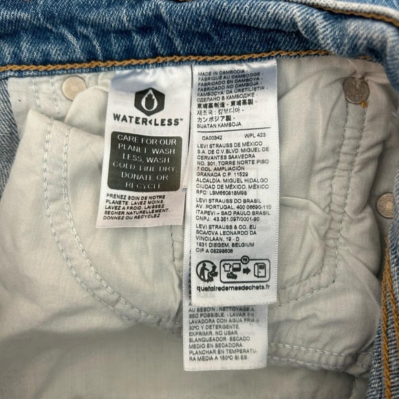 Levi’s Wedgie Stretch Straight Leg Jeans Christina 28 - Picture 7 of 7